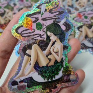 Pixie Dust Glitter Sticker – “Dreaming of a World of Chocolate”